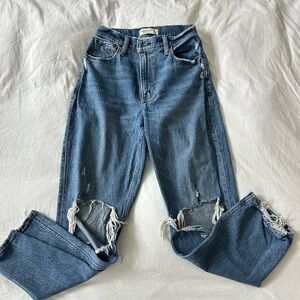 Abercrombie & Fitch 90’s straight ultra high rise denim